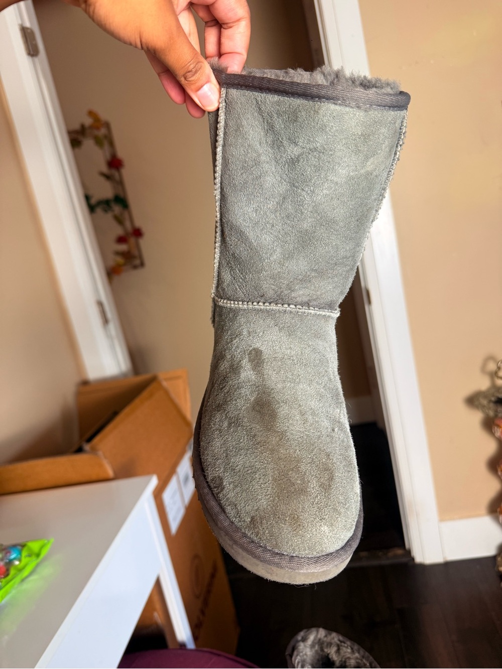 🤍 UGG Australia Classic‎ Short II Boots – Grey Sheepskin - Picture 8 of 16